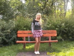 Such a sexy pissing slut doing it in the park adult porn video
