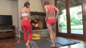 petite girls have romantic sex at fire place adult porn video