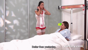 Lesbian Nurses Enjoy Golden Shower Fun adult porn video